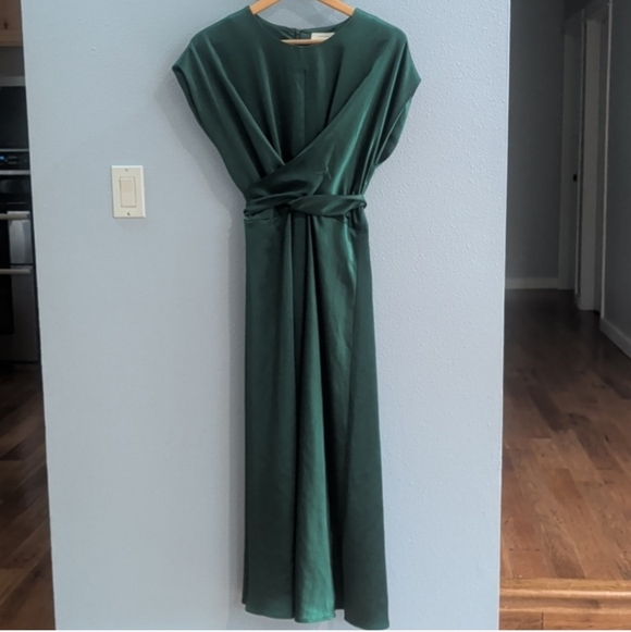 Bohme Rosalind Midi Dress in Green - Picture 2 of 7